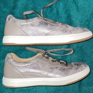 Dansko Josef metallic leather sneaker
